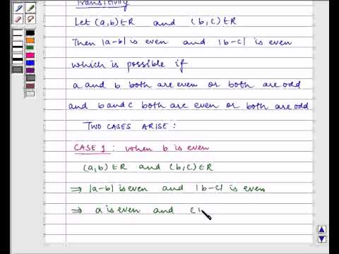 how to prove symmetric relation