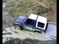 Suzuki Santana saved by Defender with winch