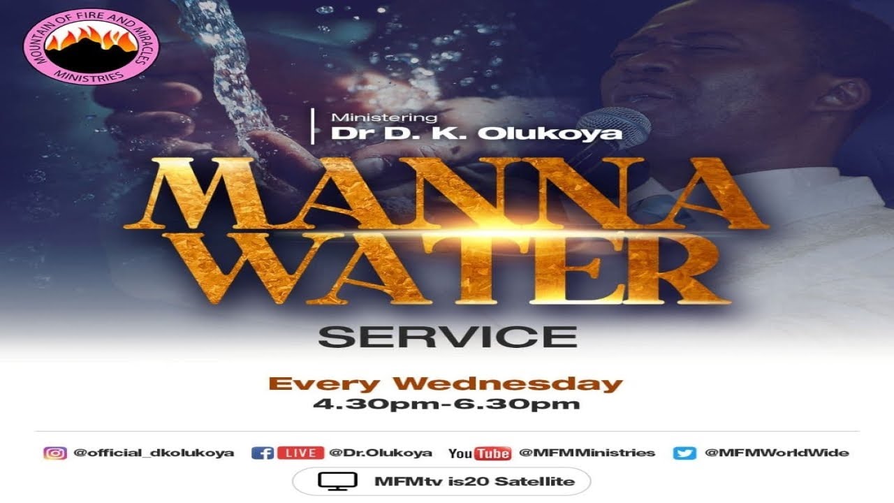 MFM Manna Water 16 June 2021 Today Live Service with Pastor D. K. Olukoya MFM Manna Water 16 June 2021 Today Live Service with Pastor D. K. Olukoya