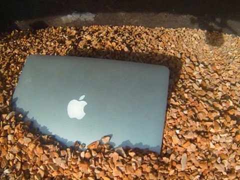 macbook Pro (Computer) - http://cnet.co/YKoq0V We torture test the superstylish MacBook Pro with Retina Display to see if it can handle a 1400-pound boulder!