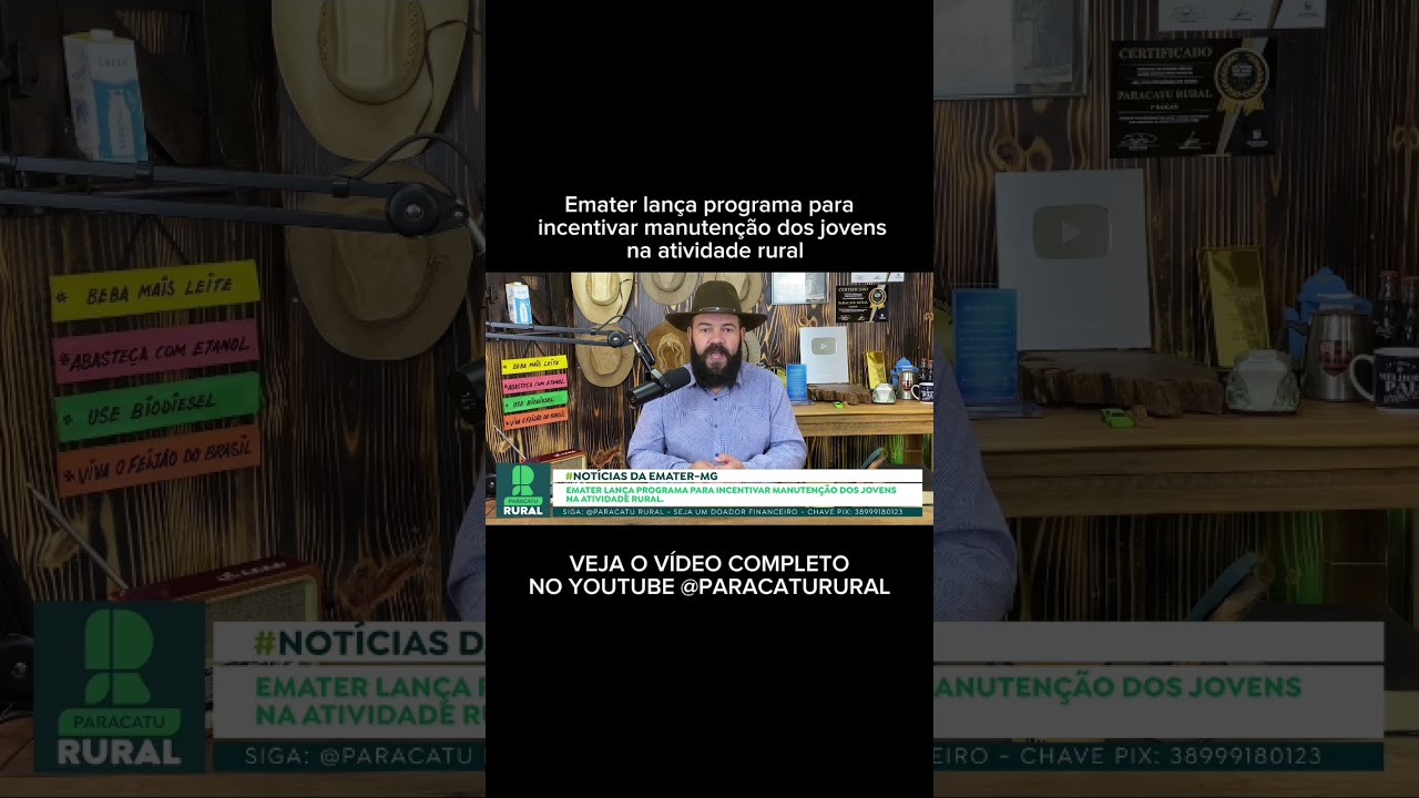 Emater lança programa para incentivar manutenção dos jovens na atividade rural