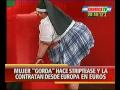 Hiper-obesa Hace Un Strip-tease  En El Programa De Anabela Ascar