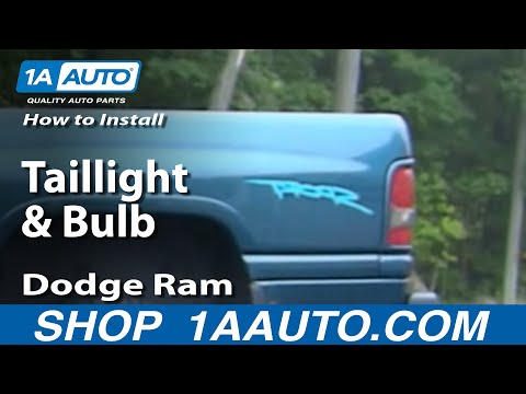 How to Install Replace Taillight and Bulb Dodge Ram 94-01 1AAuto.com