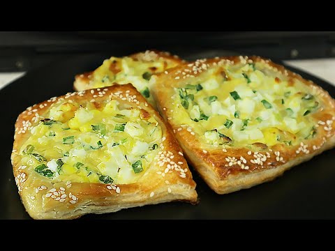 Слоёное тесто - 5 Супер рецептов. Слойки на закуску или перекус.