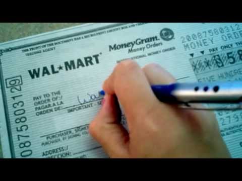 how to fill in a money order