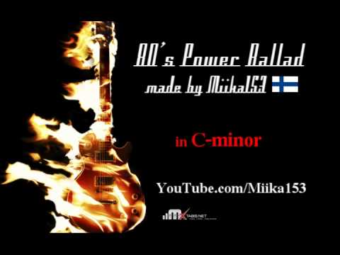 My Best 80’s Power Ballad Backing Track in Cm