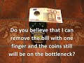 Trick With A Bill And Coins Trick With A Bill And Coins
