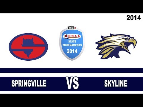 4A Girls Basketball: Springville vs Skyline Utah High School State Tournament 3/1/14