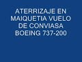 conviasa boeing 737 200 aterrizando en maiquetia