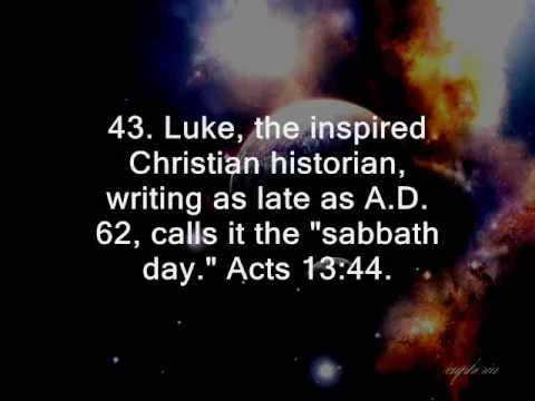 60 Bible Facts on the Seventh-Day of the Week