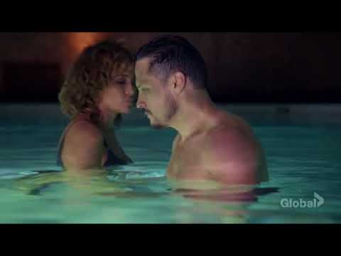 Jennifer Lopez "Shades Of Blue" Sexy Underwear Pool Scene