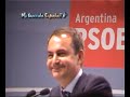 Zapatero en Argentina. Nacionalidad para todos los nietos