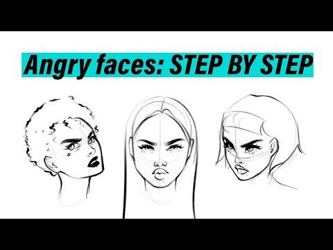 video-linktoworks-How to draw ANGRY faces: STEP BY STEP