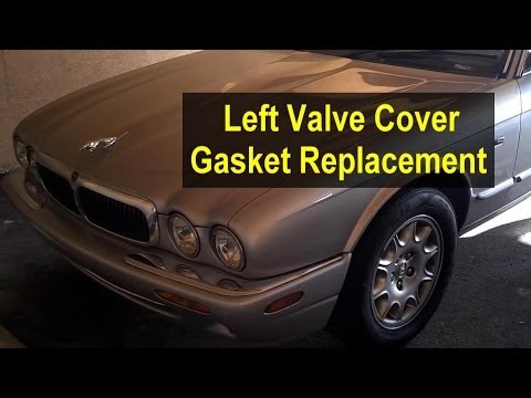 Jaguar XJ8 valve / cam cover gasket replacement, left side – Auto Repair Series