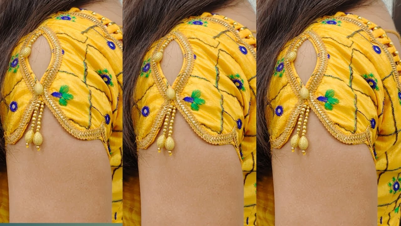 Easy Sleeves Blouse Cutting and Stitching Blouse Designs