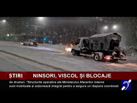 Ninsori, viscol și blocaje