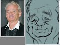 4/6- JoeBluhm paints a Bill Murray cartoon