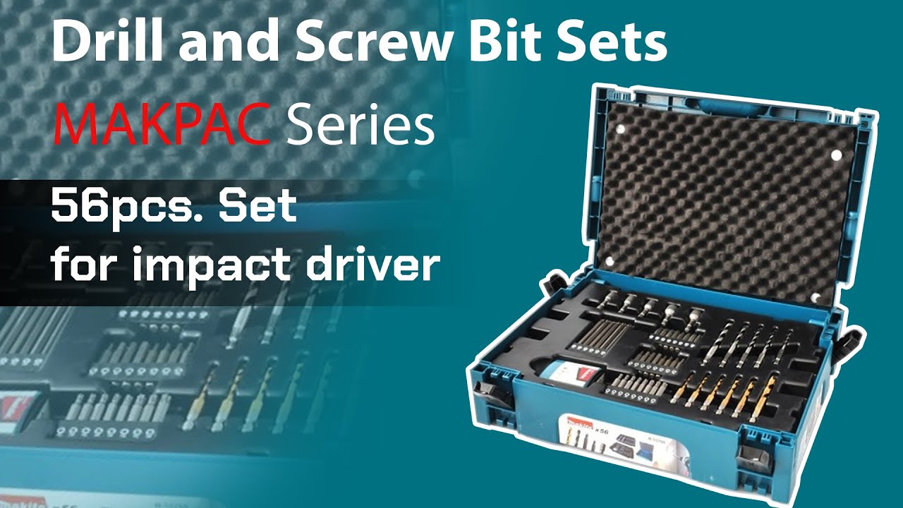 Drill and Screw Bit Sets MAKPAC Series 56pcs. Set for impact driver