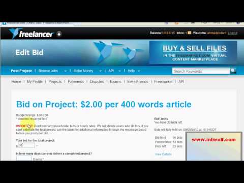 how to bid on it projects