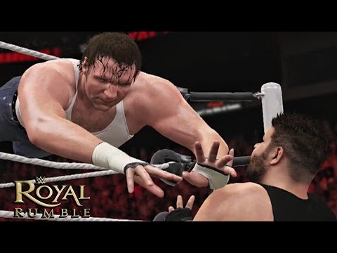 WWE Royal Rumble 2016 - Dean Ambrose vs Kevin Owens Intercontinental Championship!