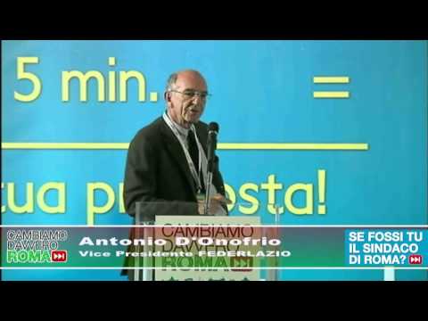 Antonio D'Onofrio interviene a SE FOSSI TU IL SINDACO DI ROMA?