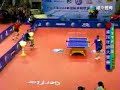 Funny ping pong match