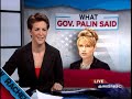 VP Debate: What Palin Said