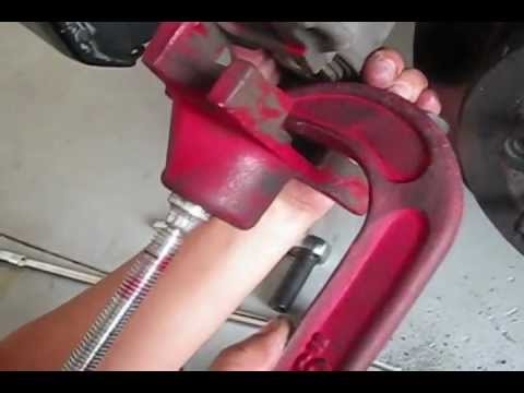 Lexus IS changing rear brake pads part 2