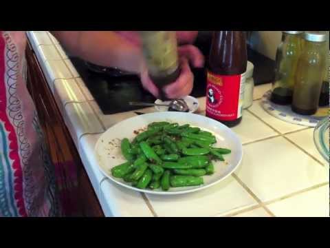 how to cook sugar snap peas in a pod