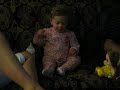 Kylie sitting with Belle