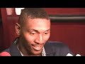 Lakers forward Ron Artest talks to the media after LA's 114-98 win over the Memphis Grizzlies Friday at Staples
