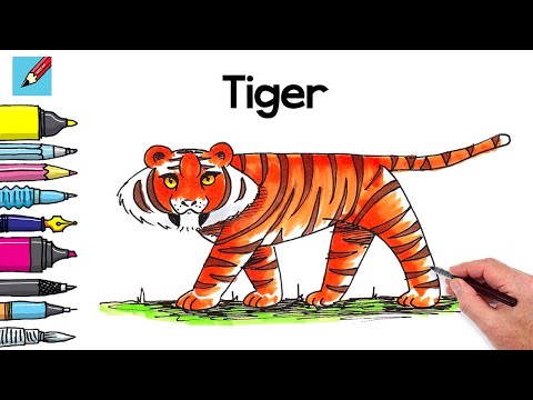 Learn to Paint a Tiger Real Easy