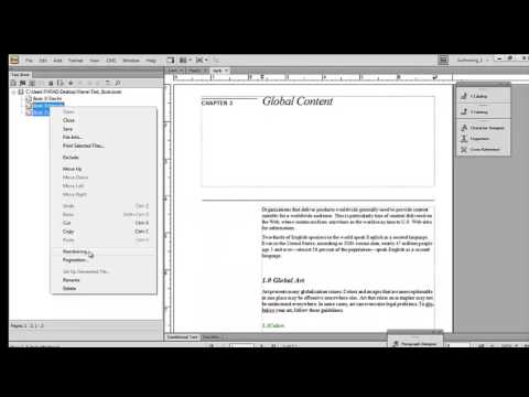 How to create a book and TOC in Adobe FrameMaker