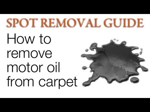 how to get oil out of a carpet