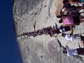 half dome cable traffic jam (sideways) half dome cable traffic jam (sideways)