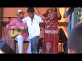 gypsy party in budapest, nyar a lanchidnal.

nagy istv�n
(�nek, git�r, tambura, sz�jharmonika)
 farkas ica
(�nek, t�nc)
ifj. nagy istv�n
(�nek, git�r, �t?hangszerek)
nagy niki
(�nek, t�nc, git�r)

the karavan familia is a gipsy world-music group from hungary -- plays traditional gipsy music arrangements with individual effects and sounds. (the music of karavan familia: real gipsy atmosphera with a little mississipi blues, flamenco, rumba and eastern roots.)
http://www.karavanfamilia.hu/history.htm