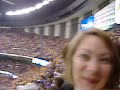 lsu's pre game band. the wife didn't want me using up the camera battery when she saw me filming...thus the cross fire but in the end you see... it's worth it!