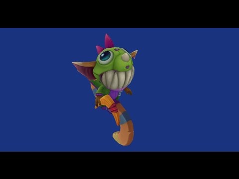 DINO GNAR THE MISSING LINK RELEASE SKIN MODEL - LEAGUE OF LEGENDS LOL PBE