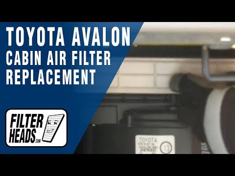 Cabin air filter replacement- Toyota Avalon