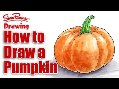 how to draw pumpkin