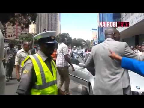 Blogger Robert Alai involved in an altercation with city askari