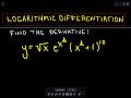 Logarithmic Differentiation
