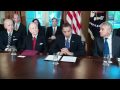 President Obama Welcomes Senators Hagel and Boren to Intelligence Team