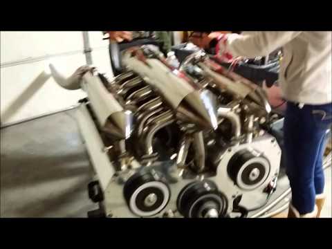 12 Rotor Engine Running- Different Angles