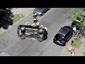 Click here to watch this video Berliner Feuerwehr kippt Auto um - nach Crash im Westend