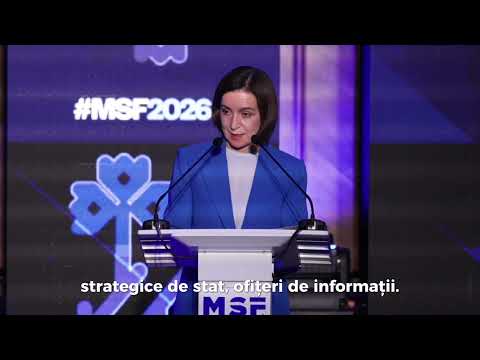 Mesajul Președintei Maia Sandu de la Moldova Security Forum