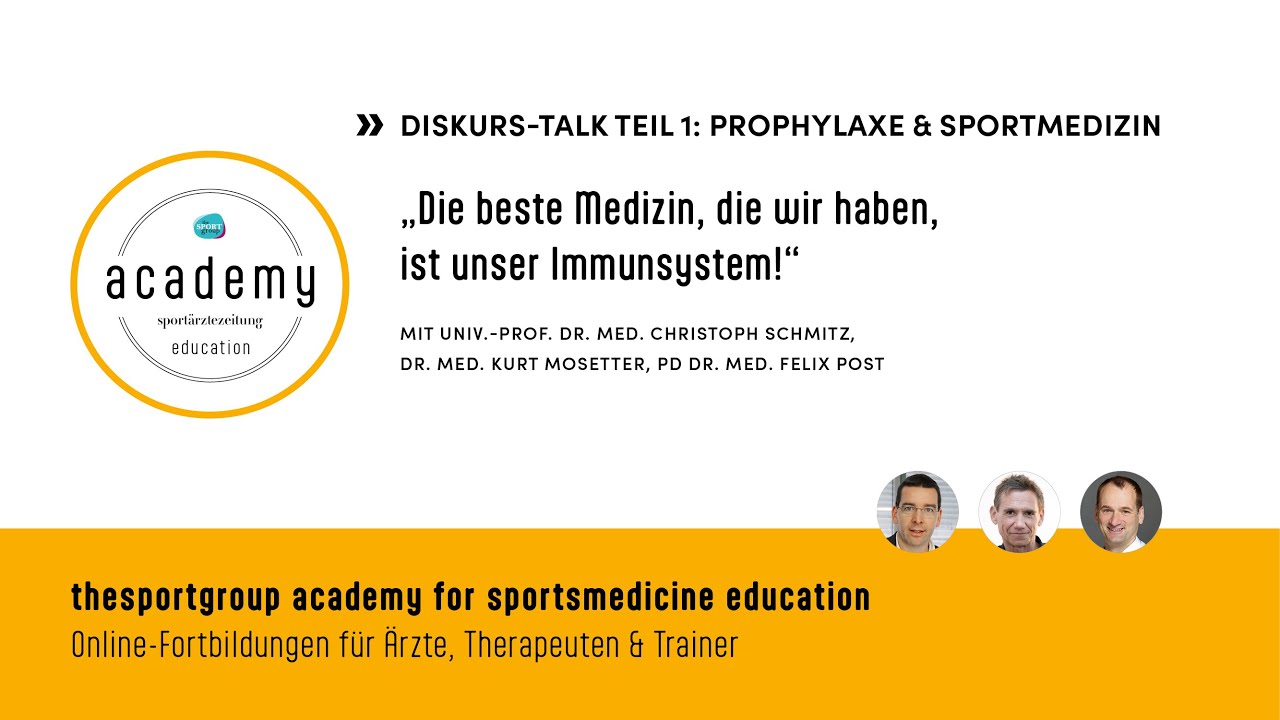 Diskurs-Talk: Prophylaxe und Sportmedizin