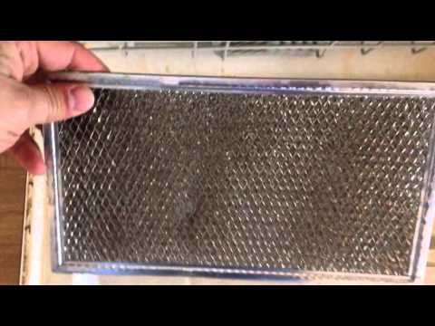 how to clean microwave vent