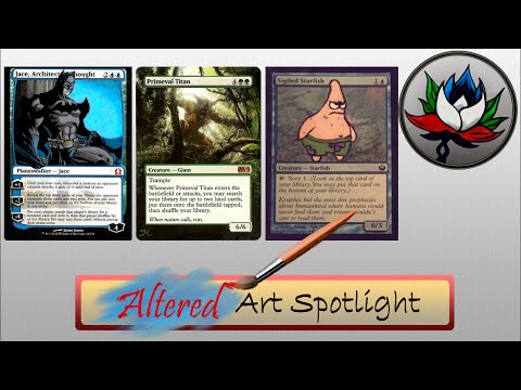 Altered Art: Classic Batman, Spongebob, Kaalia of the Vast, and more - MTG!