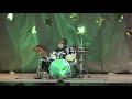 6 Year Old Kid Playing Drums in Talent Show